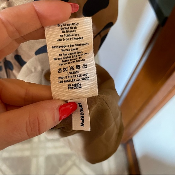 L'AGENCE Jodie Slip Dress size 10 100% silk charmeuse leopard animal print - Picture 7 of 12